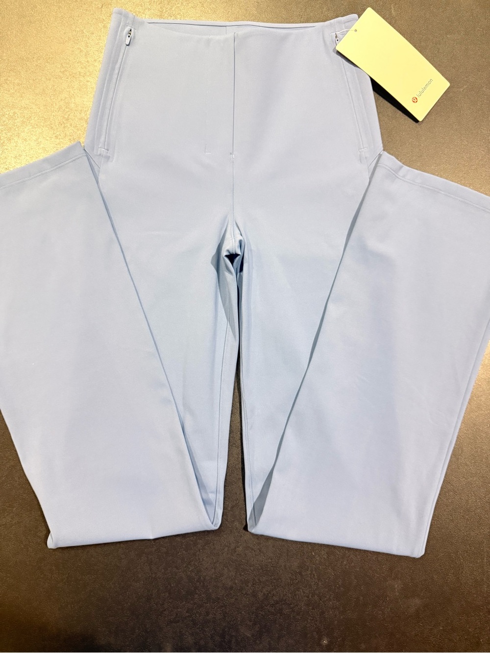 lululemon athletica Light Blue Wide-Leg High-Waist Pants
